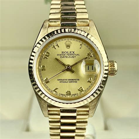 rolex president datejust 18ct gold watch|Rolex Datejust with president bracelet.